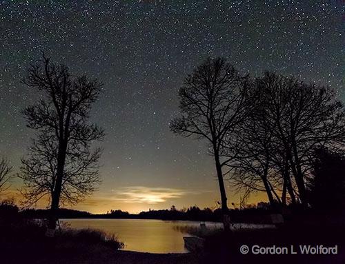 Otter Lake Boat Launch At Night_46228.jpg - Photographed near Lombardy, Ontario, Canada.